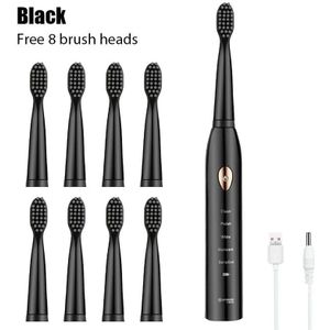 Ultra Sonic Sonic Elektrische Tandenborstel Oplaadbare Tand Borstels Wasbaar Elektronische Whitening Tanden Borstel Volwassen Timer Borstel