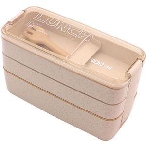 Keuken Plastic Magnetron Bento Box Outdoor Picknick Voedsel Opslag Container Eco Vriendelijke Lunchbox Voor Kids School Servies Set