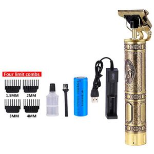 T9 Tondeuse Usb 0Mm Professionele Kaalhoofdige Elektrische Haar Cordless Scheerapparaat Trimmer Mannen Kapper Haar Snijmachine