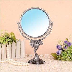 Yelena's high-end landelijk-stijl tafel spiegel mooie dubbelzijdige desktop Student slaapzaal Prinses Make-Up dressing spiegel 360A