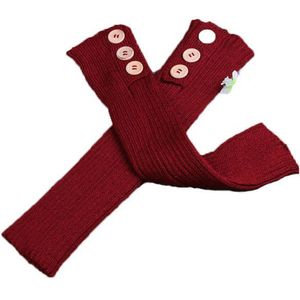 Gebreide Jacquard Mode Dames Eenvoudige Japanse Knop Wollen Sokken Warm Stapel Sokken Slouch Sokken Vrouwen