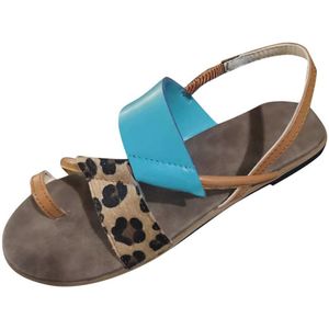 Sagace Sexy Strand Vrouwen Sandalen Rome Stijl Slip Op Luipaard Print Platte Sandalen Zomer Schoenen Dames Maten 35-43