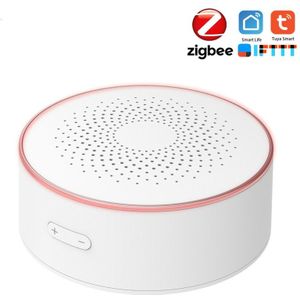 Zigbee Tuya Smart Home Security Wifi Sirene Alarm Sensor Smart Leven Draadloze Strobe Sirene Alarm Sensor Mobiele App Afstandsbediening