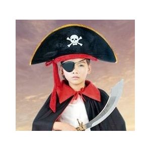 Cosplay Piraat Kapitein Hoed Skull & Crossbone Cap Kostuum Voor Fancy Dress Party Polyester Sales