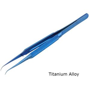 Precisie Titanium Legering/Rvs Fly Lijn 0.15Mm Vingerafdruk Pincet Elektronische Componenten Rechte/Gebogen Tip Pincet