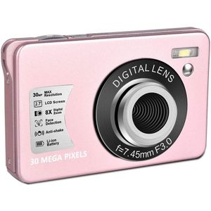 Hd 1080P Digitale Camera 30 Mp Mini 2.7 Inch Lcd-scherm Camera Met 8X Digitale Zoom, compact Camera &#39;S Voor Volwassen, Tieners