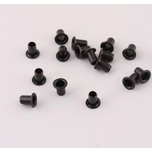 500 stks/partij mini kleine 4mm buitenste Zwarte kleur metalen Oogjes Grommets voor Schoenen bag garment rugzak accessoires