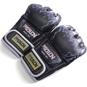 Vechten Mma Boksen Sport Lederen Handschoenen Tiger Muay Thai Vechten Doos Mma Bokshandschoenen Sanda Bokshandschoen Pads Mma Handschoenen mannen