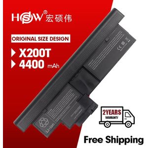Hsw 8 Cell 5200 Mah Laptop Batterij Voor Lenovo Thinkpad X201 Tablet X201t X200t 42T4564 43R9257 43R9256 Fru 42T4658 42T4657