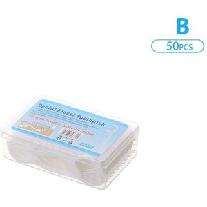 Tandzijde Flosser Picks Tandenstokers Tanden Plakken Gebitsreiniging Interdentale Borstel Dental Floss Pick Mondhygiëne Care 50/100 stuks