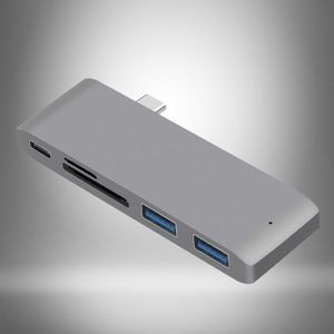 Mosible Hub Hdmi Vga Thunderbolt 3 Adapter Usb 3.1 Met Pd Tf Sd Kaartlezer Slot Usb 3.0 Poort Voor macbook Pro/Lucht Type-C Hub