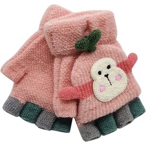 Peuter Baby Winter Warme Gebreide Convertible Flip Top Vingerloze Wanten Handschoenen Handschoenen Kids Kinderen Jongens Meisjes Wanten