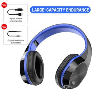 Draadloze Hoofdtelefoon Bluetooth Headset Opvouwbare Hoofdtelefoon Verstelbare Koptelefoon Met Mic Voor Telefoon Pc Laptop Mp3 Tv