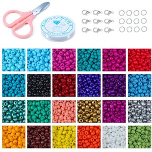 24000Pcs Glas Zaad Kralen Bakken Verf Peads Geverfd Core Kralen Set Kralen Doos Voor Diy Sieraden Maken Accessoires