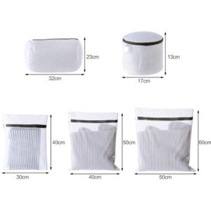 5 Size Polyester Mesh Waszak Wassen Netto Zak Voor Ondergoed Sok Wasmachine Pouch Kleding Beha Zakken Bescherming Netto