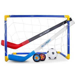 Kids Ijshockey Stok Training Tools Sport Voetbal Set Plastic Verwijderbare Mini Voetbal Hockey Doelen Speelgoed Voor Kinderen