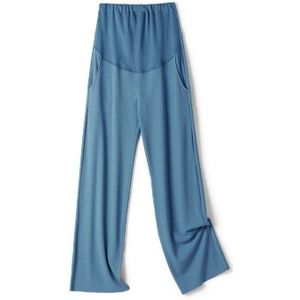 Zomer Zwangere Cool Kleren Breed-Been Broek Moederschap Elastische Taille Riem Broek Vrouwen Ol Formele Werk Kleding Zwangerschap broek