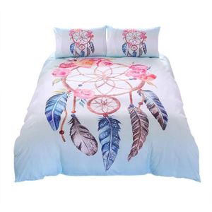 3 Stks/set Dreamcatcher Gedrukt Dekbed Dekbedovertrek Kussensloop Home Textiel Dekbed Beddengoed Cover Slaapkamer Decoratie