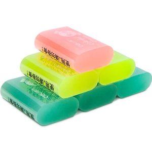 Deli 3Pcs 6 Pcs Lot Gum Veeg Schoon Zonder Dat Marks Kinderen Giant Art Rubber Leuke Jelly Gekleurde rubber Briefpapier