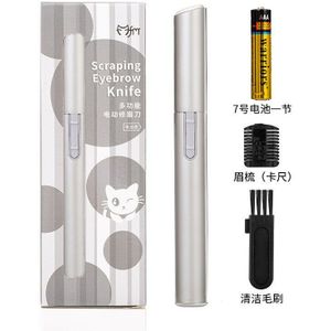 Vrouwen Elektrische Wenkbrauw Trimmer Beveiliging Ontharing Eye Brow Epilator Mini Shaper Scheerapparaat Pijnloos Scheermes Gezichtshaar Remover