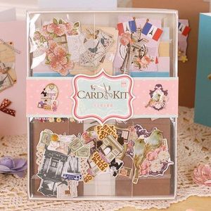 Eno Groet Vintage Kaart Maken Kit 12 Blanco Wenskaarten met Enveloppen Decoupage Scrapbooking Card Craft