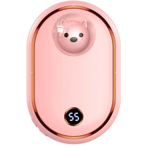 2 In 1 Leuke Beer Handwarmer 10000 Mah Usb Power Bank 5S Quick Dubbelzijdig Verwarming Pocket Mobiele power Digitale Display