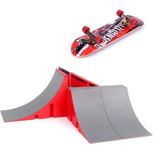 Skate Park Kit Met 2CPS Vinger Skateboard Speelgoed Mini Toets Rails Set Voor Kinderen Volwassenen Decompressie Speelgoed