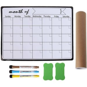 Maandelijkse Planner Magnetische Whiteboard Magneten Tekening Message Board Herinneren Memo Pad Kalender