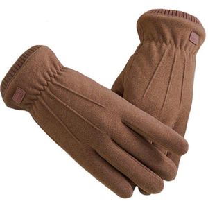 Mode Winter Vrouwelijke Handschoenen Suède Warme Wanten Touchscreen Winddicht Volledige Vinger Wanten Vrouwen Outdoor Sport Vrouwen Handschoenen