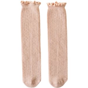 Peuter Meisjes Kniekousen Effen Kleur Mesh Ruches Kousen Voor Kinderen, 5 Kleuren, 11.8Inch