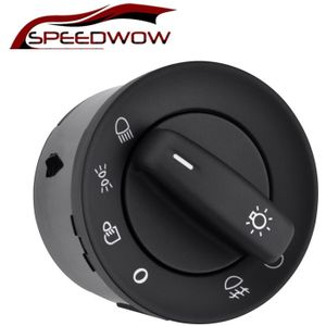 Speedwow Auto Koplamp Schakelaar Fog Head Light Lamp Knop Voor Vw Volkswagen Golf 5 6 Caddy Jetta Touran Passat B6 b7 Cc 1K0941431N