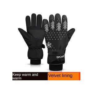 Mannen Winter Rijden Handschoenen Outdoor Warme Sport Motorhandschoenen Koude-Proof Plus Fluwelen Dikke Waterdichte Ski Handschoenen