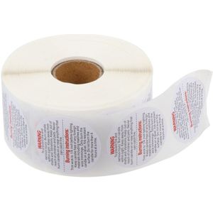 Kaars Waarschuwing Labels Wax Smelten Veiligheid Stickers Voor Kaars Maken (Wit)