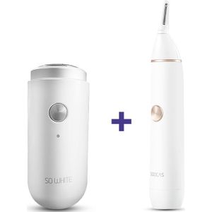 Soocas N1 Neus Tondeuse Elektrische Wenkbrauw Oor Hair Cut Scheerapparaat Sharp Blade Wasbare Veilig Cleaner Removal Clipper Met Batterij