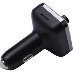 Bluetooth Fm-zender Voor Auto, Draadloze Fm-zender Radio Ontvanger Adapter Auto Kit, met Dual Usb & Type-C Poort Opladen, Muziek