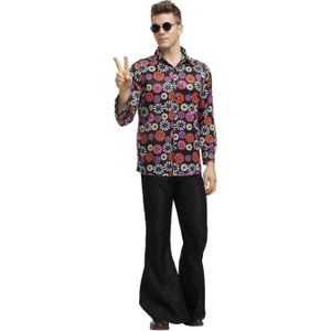 Mannen Retro 70S Disco Hippie Kostuum Halloween Carnaval Party Disco Liefhebber Cosplay Fancy Dress