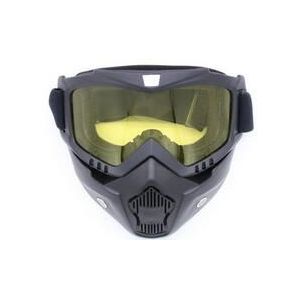 Motorcycle Goggles Masker Afneembare Stijl Beschermen Padding Helm Zonnebril, Road Riding UV Motorbike Bril Transparen