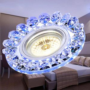 Creativiteit Mode Moderne Led Plafondlamp Innerlijke Warm Wit Zijdig Blauw Ronde Eenvoudige Decoratie Thuis Lamp Voor Eetkamer