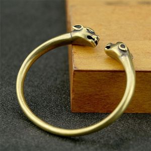Gold Kleur Glossy Messing Armbanden Sieraden Zuiver Koper Diy Armband Accessoires Vrouwen Eenvoudige Vintage Bangle Voor Vrouwen