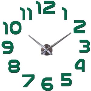 Klok Horloge Wandklokken Horloge 3D Diy Acryl Spiegel Stickers Home Decoratie Woonkamer Quartz Naald Klok