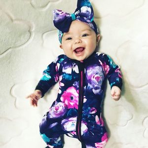 Tinypeople Baby Onesie Meisje Kleding Pasgeboren Rompertjes Bebe Jumpsuits Bloemen Katoen Peuter Kostuum Onesie Baby Romper