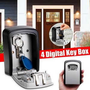 4 Digit Combinatie Sleutel Slot Doos Muur Gemonteerde Aluminiumlegering Sleutel Kluis Waterdichte Sleutels Opslag Lock Dozen Indoor outdoor