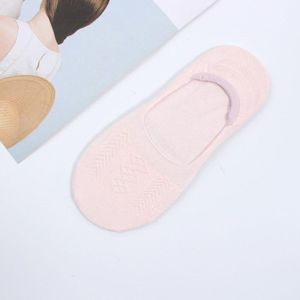 6 Pairs Womens Onzichtbare Sokken Zomer Non-Slip Siliconen Ademend Meisjes Boot Sok Pure Kleur Schattige Vrouwelijke Katoenen Sokken sox Meias