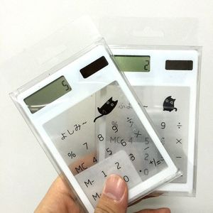 1 Stuk Handheld Transparante Wetenschappelijke Rekenmachine Leuke Pocket Calculator Solar Rekenmachines Wetenschappelijke Voor School Meeting