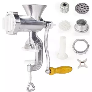 Vleesmolen Kitchen Aid Meat Grinder klysma Machine Gehaktmolens foodprocessor Chopper Handslinger Keuken Tool Inclusief 1 Worst Stuffer Tubes (Color : Standard