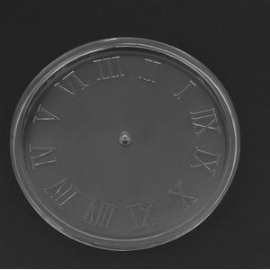 1 Set Diy Klok Siliconen Mal Wandklok Mold Klok Maken Accessoires Romeinse Cijfers Klok Model (Transparant)