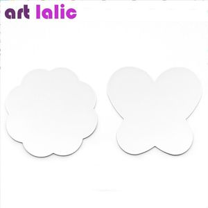 2 Stks/set Siliconen Verf Palet Mat Vlinder Pruimenbloesem Opvouwbare Wasbare Nail Art Stamping Pad Diy Manicure Nail Art Gereedschap