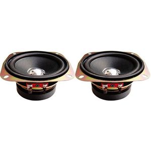 4 Inch Full Range Speaker 25W 16Ohm Mid Frequentie Hifi Sound Versterker Luidspreker Unit Voor Boekenplank Audio Unit 2 stuks