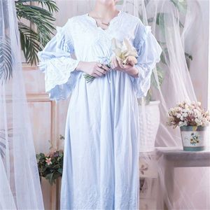 Victoriaanse Nightgowns Sleepshirts Vintage Nachtkleding Moederschap Nachtkleding Vrouwen Nachtkleding Lange Mouw Nacht Maxi Jurk Plus Size