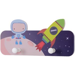 Multifunctionele Handdoeken Leuke Astronaut Houder Sleutel Zelfklevende Hoeden Kinderkamer Wall Mounted Kleding Hook Opslag Home Decor